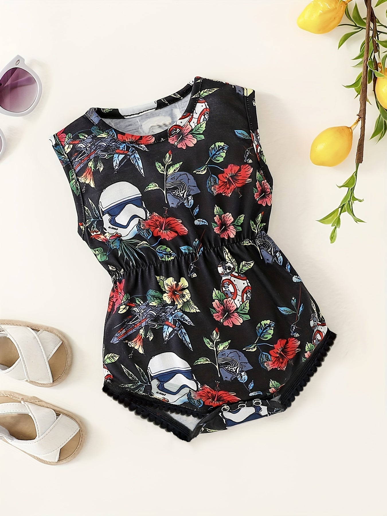 Baby Girls Sleeveless Bodysuit