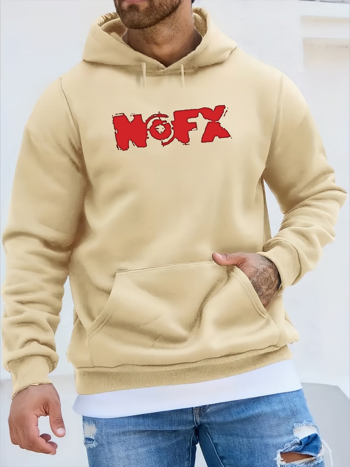 Nofx Print Men's Pullover Hoodie