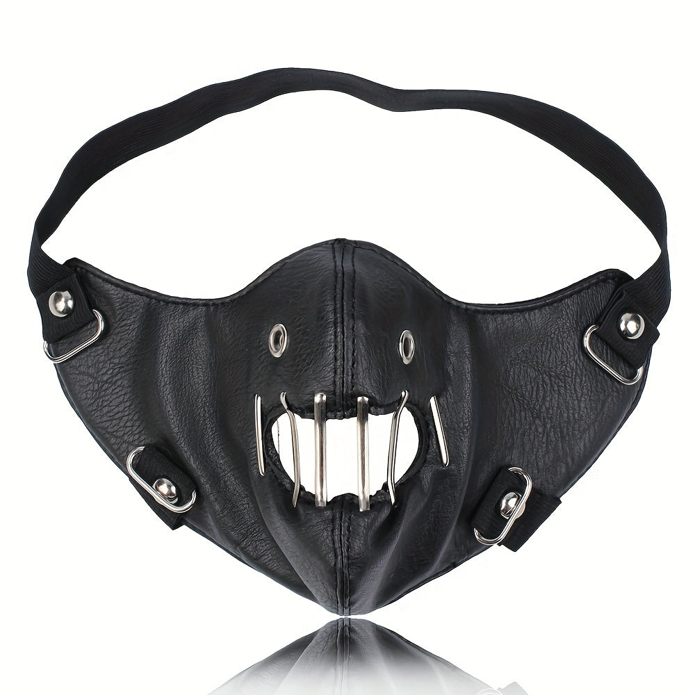 Punk Gothic PU Leather Killer Demon Mask