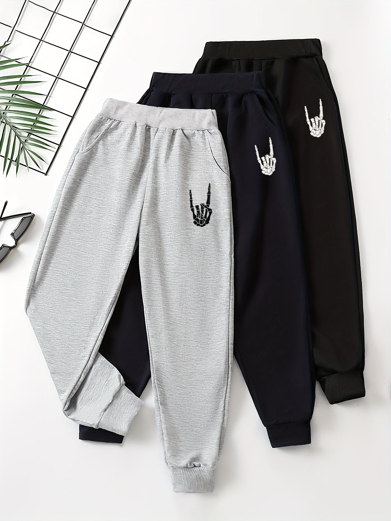 Boys' Skeleton Joggers