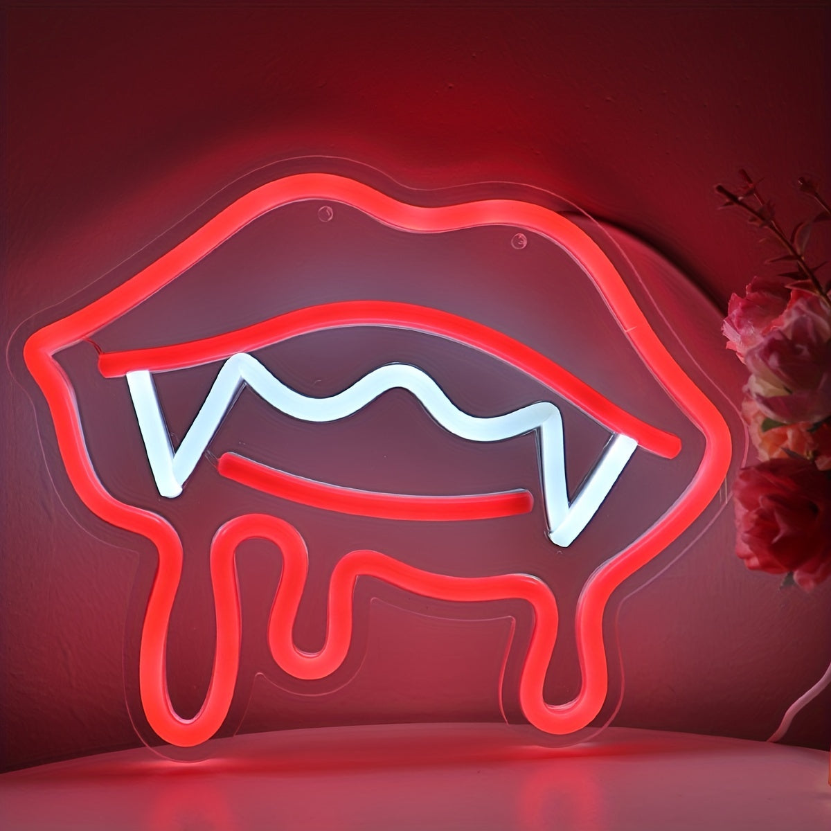 Vampire Lips Neon Sign