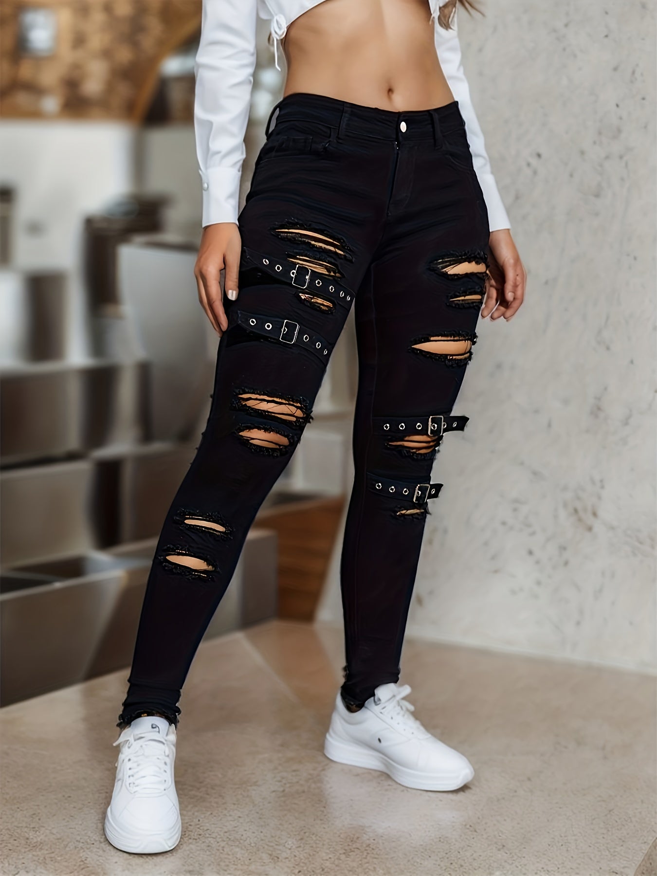 Plus Size High Stretch Skinny Jeans