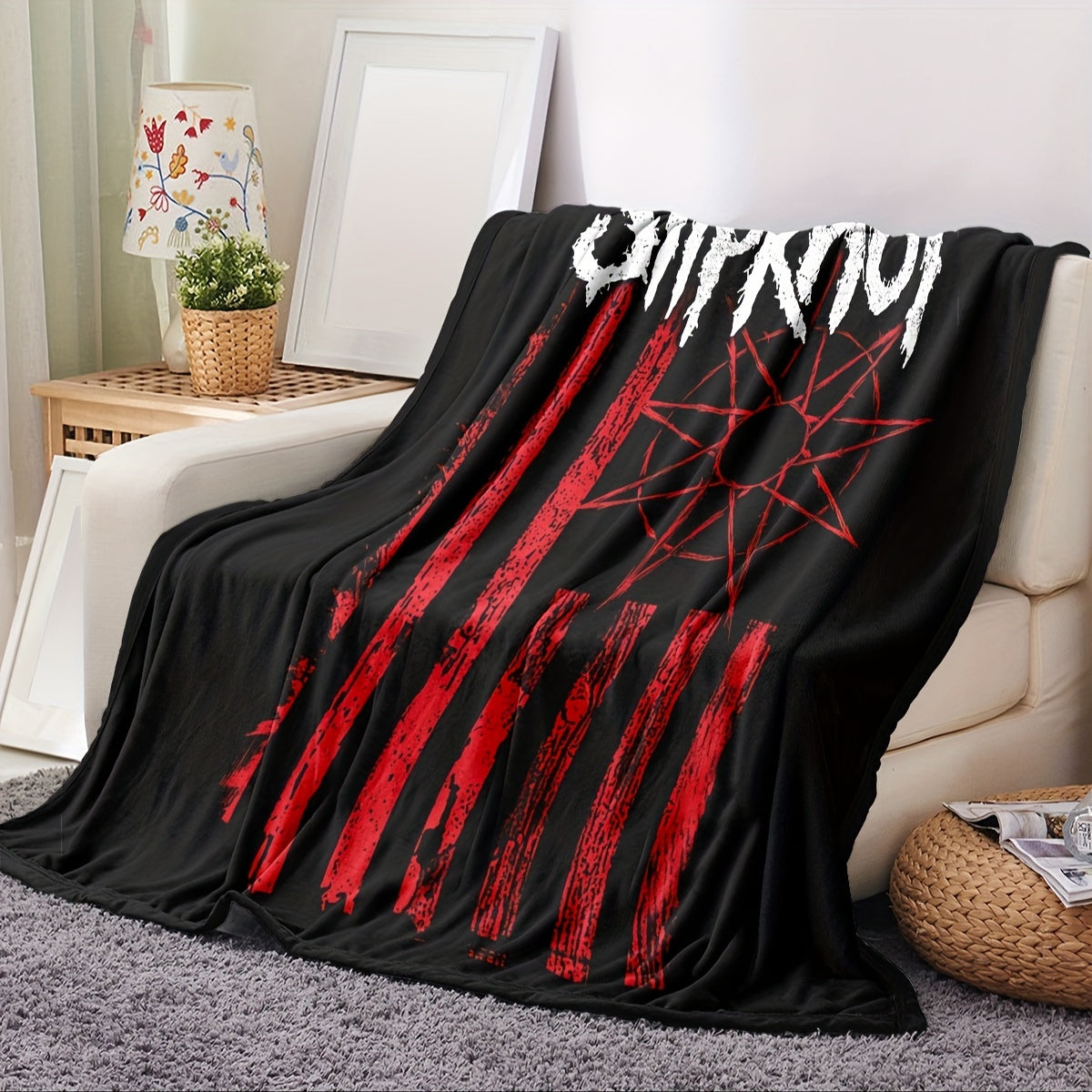 Slipknot Flannel Throw Blanket