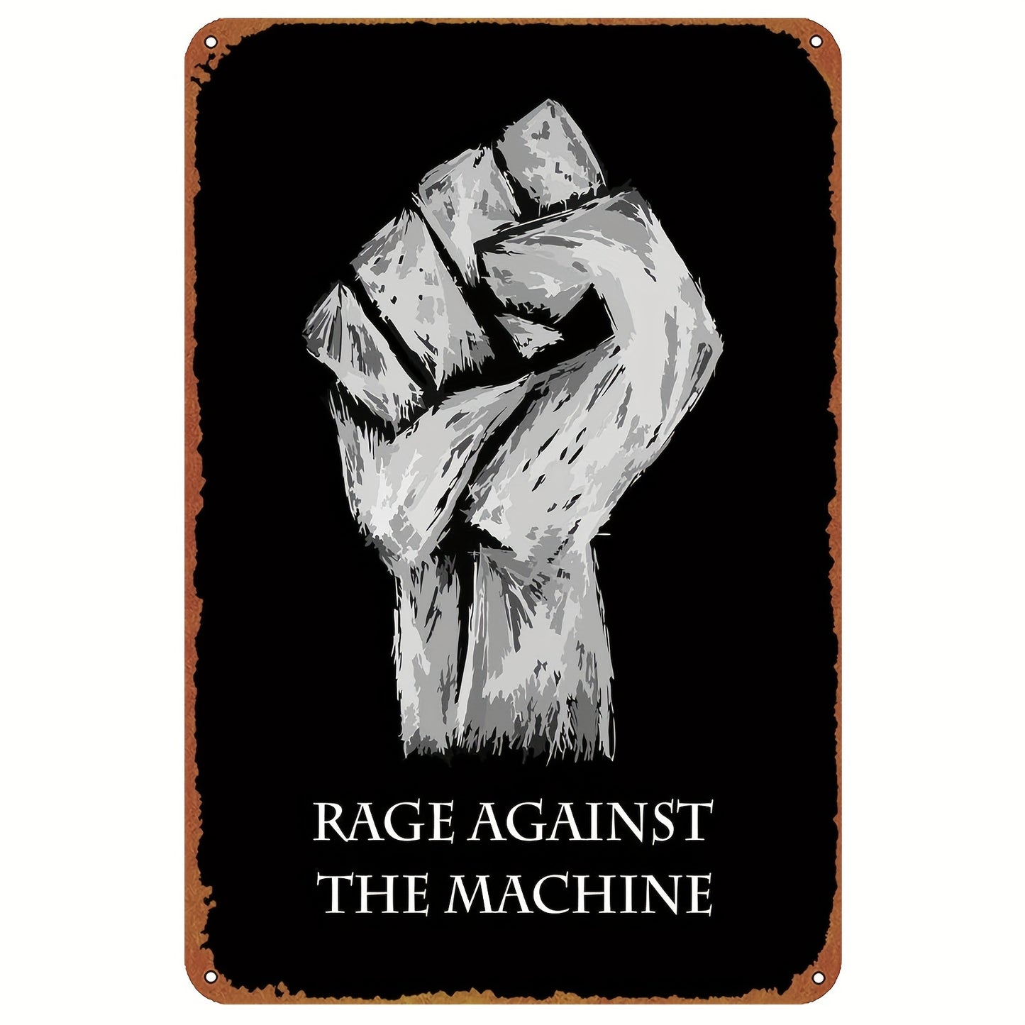 Rage Against The Machine Metal Tin Sign