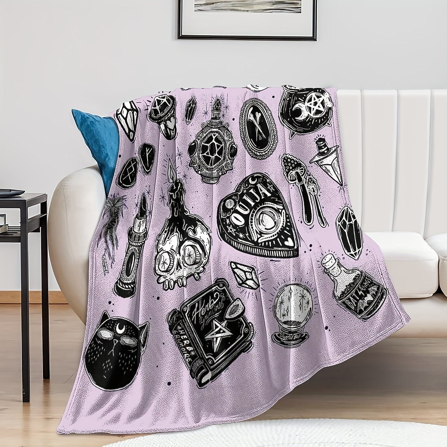 Gothic Purple Throw Blanket