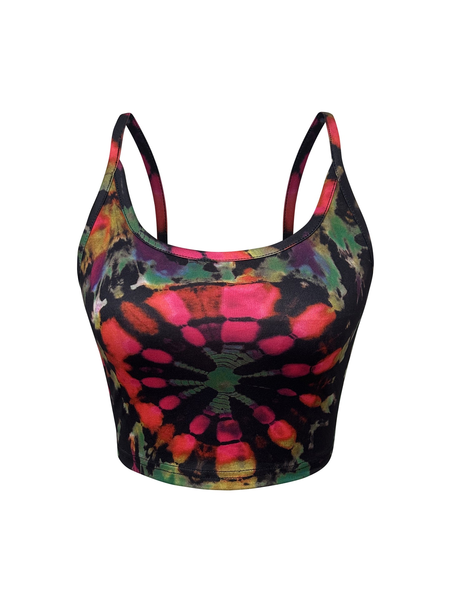 Tie Dye Print Crop Cami Top