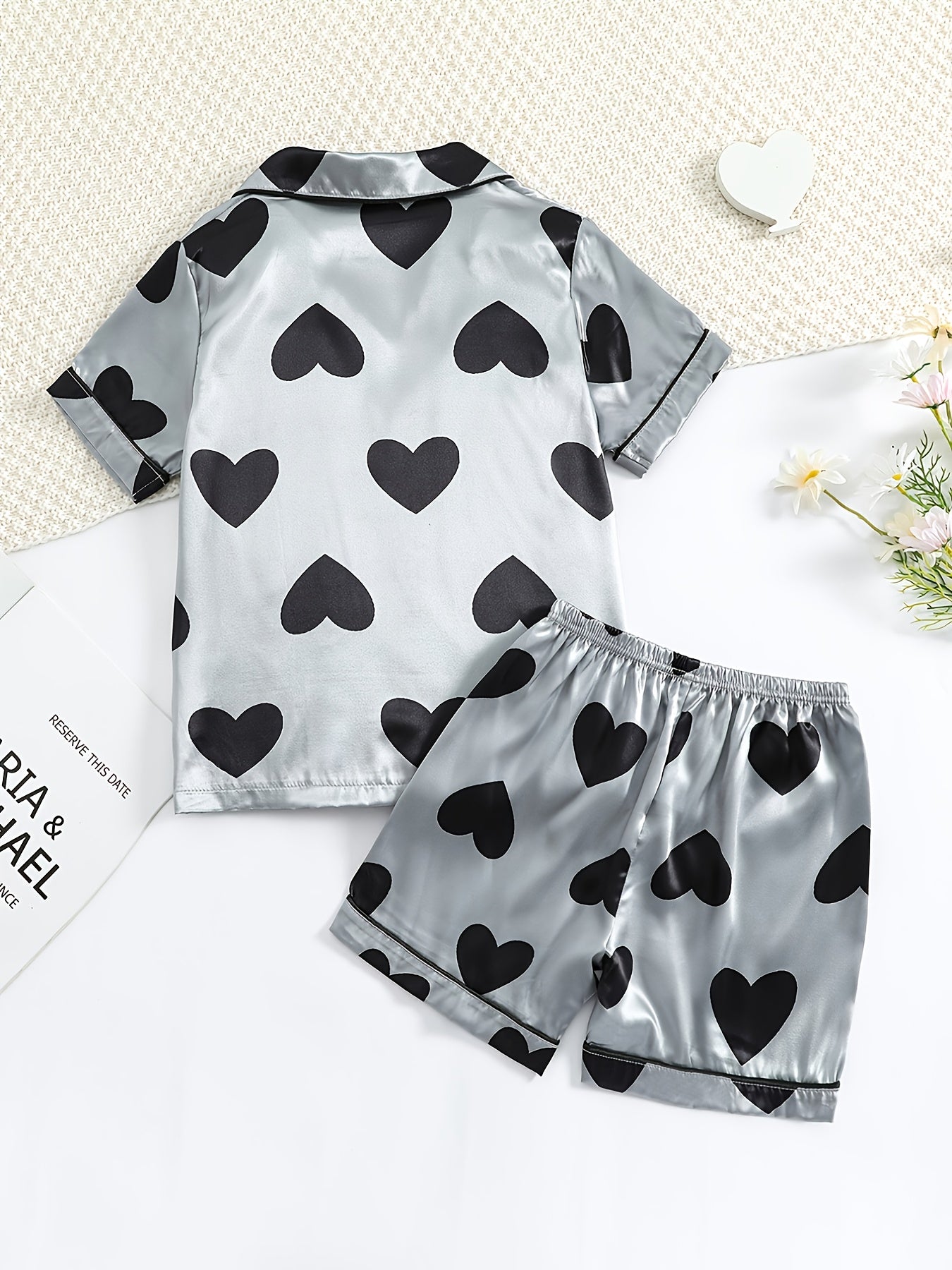 Girls Short Sleeve Pajama Set