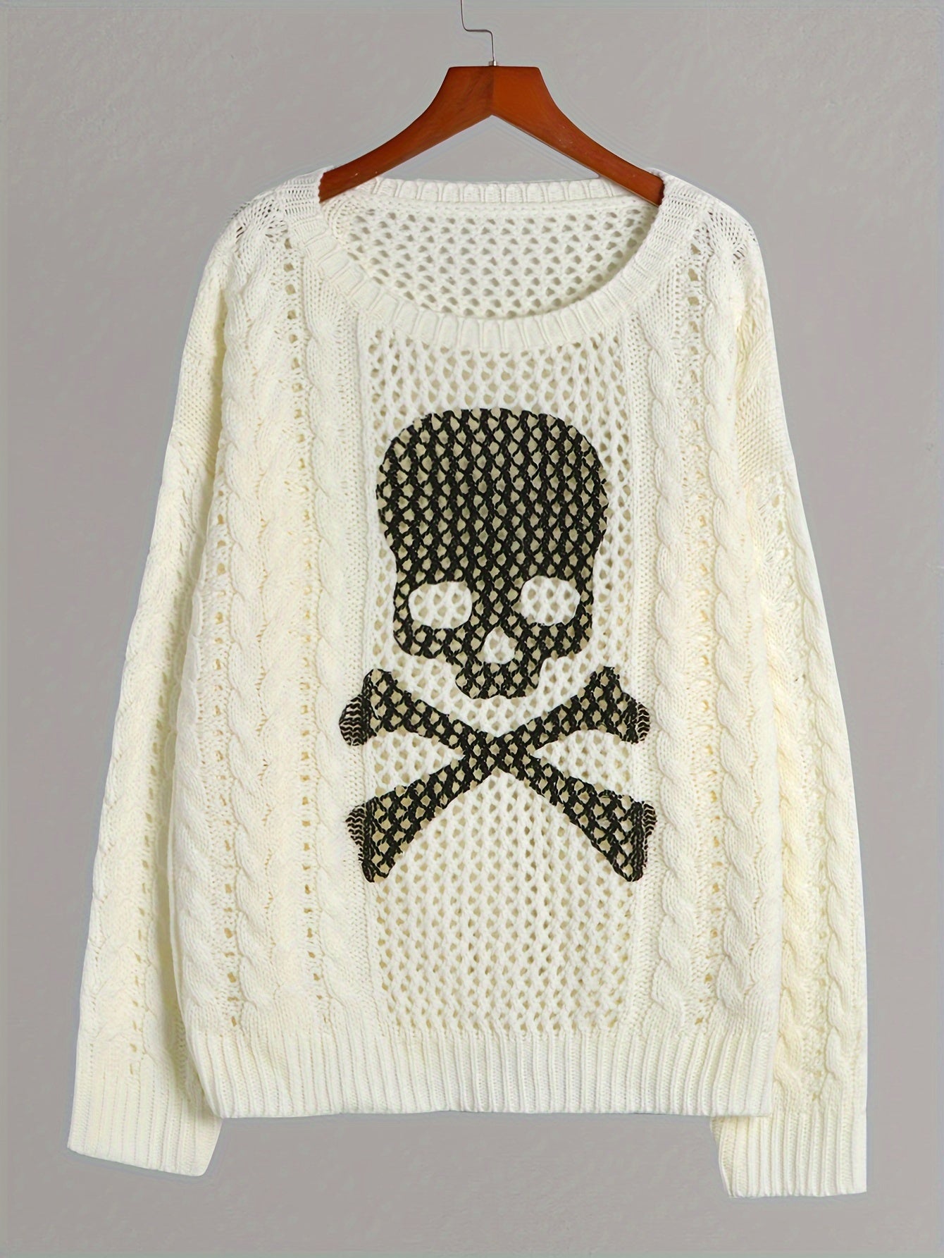 Plus Size Skull Sweater