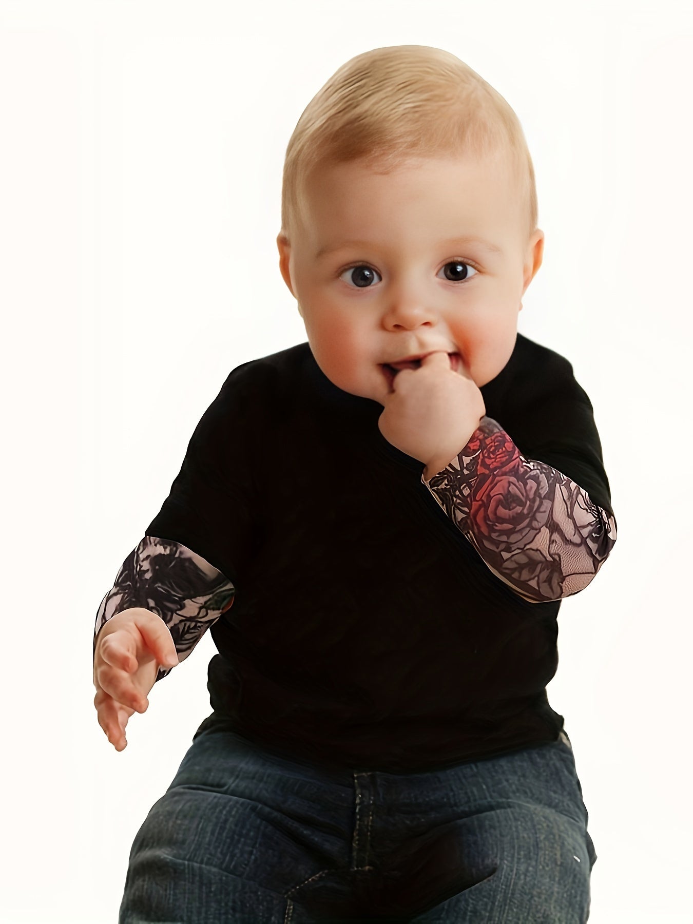 Infant's  Tattoo Pattern Bodysuit