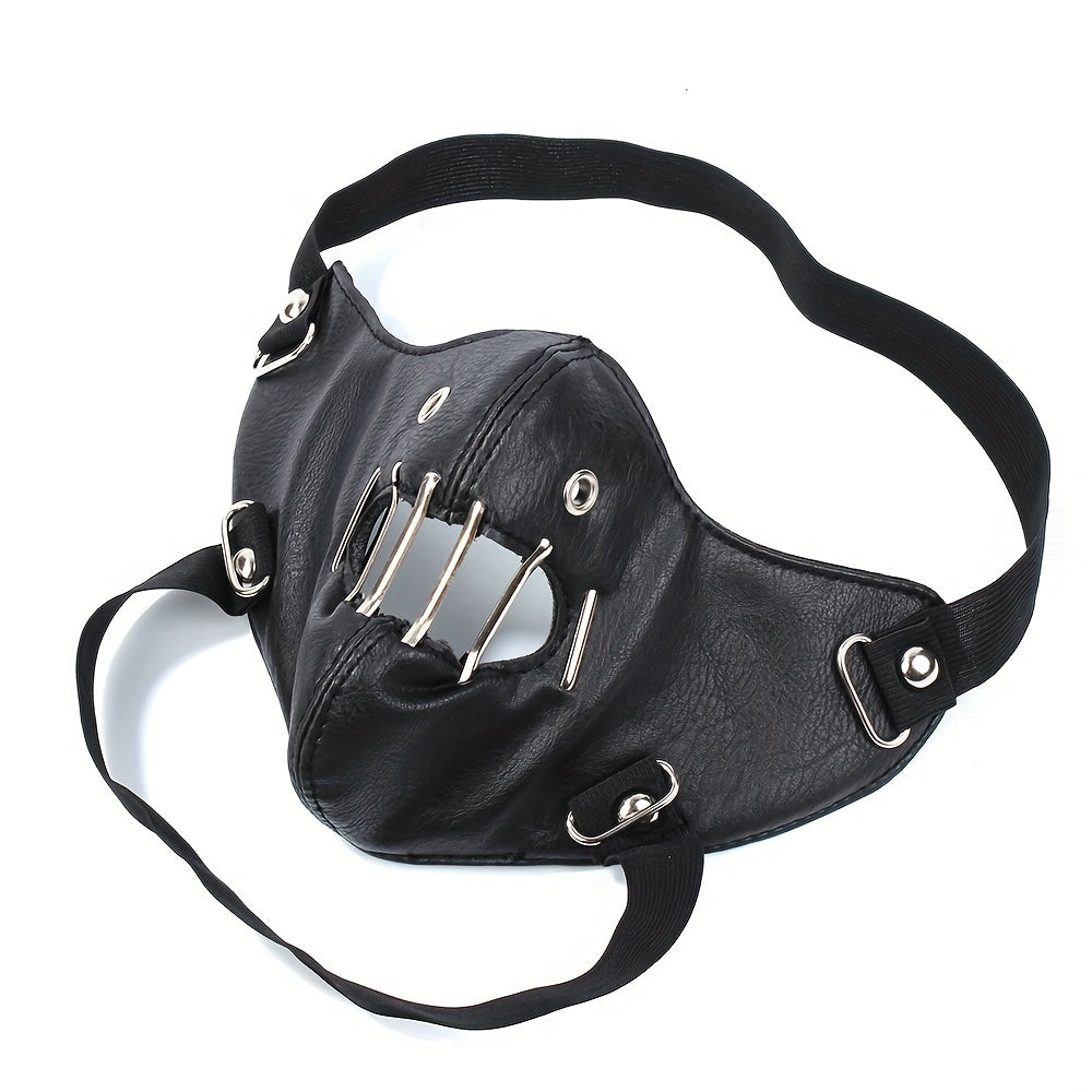 Punk Gothic PU Leather Killer Demon Mask