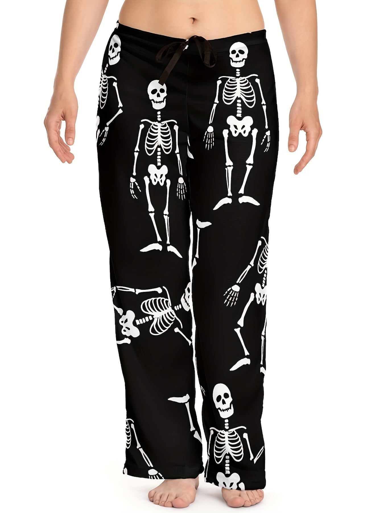 Women's Plus Size Skull Print Pants