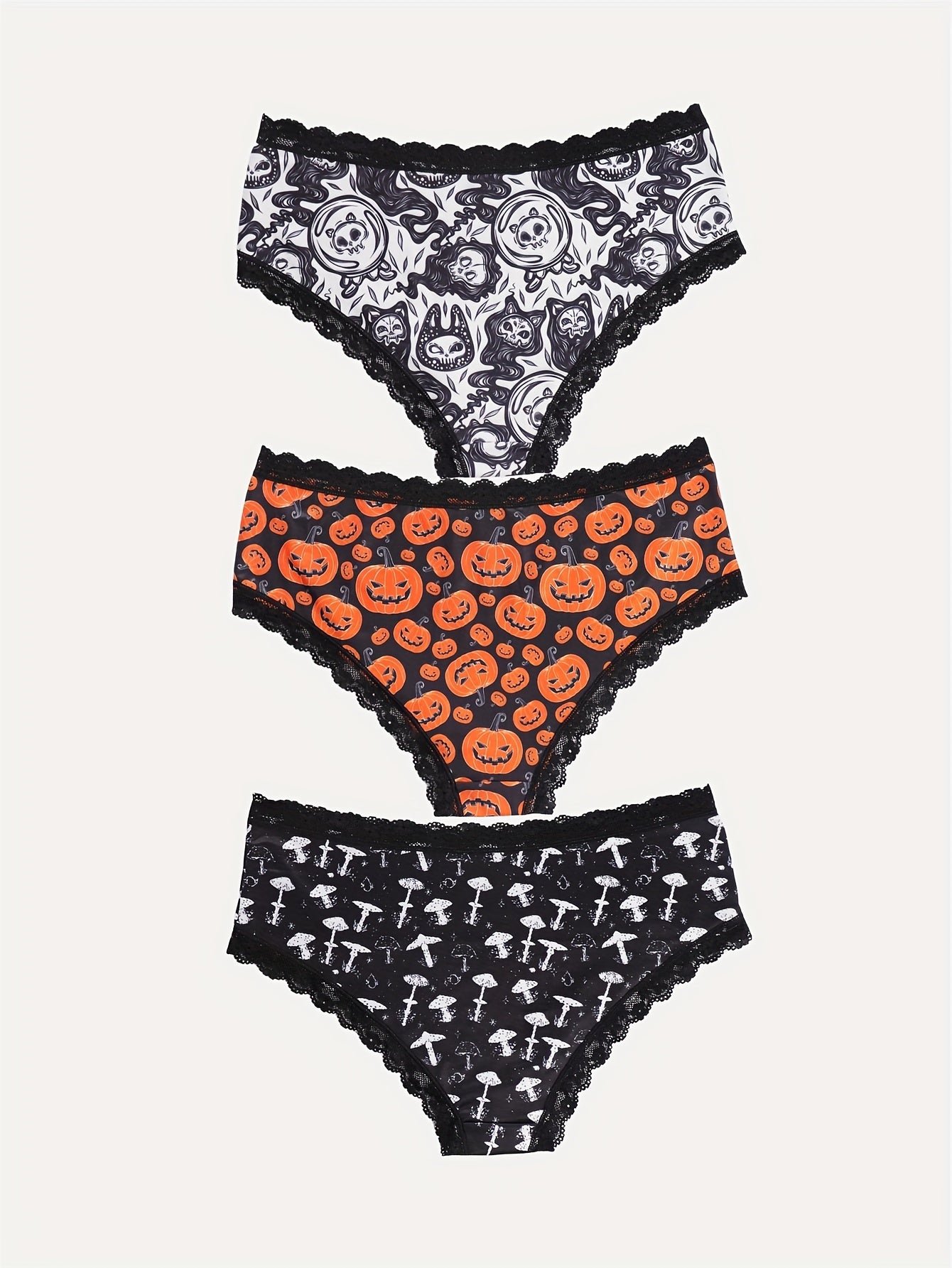 Plus Size Gothic Bikini Briefs 6-Pack