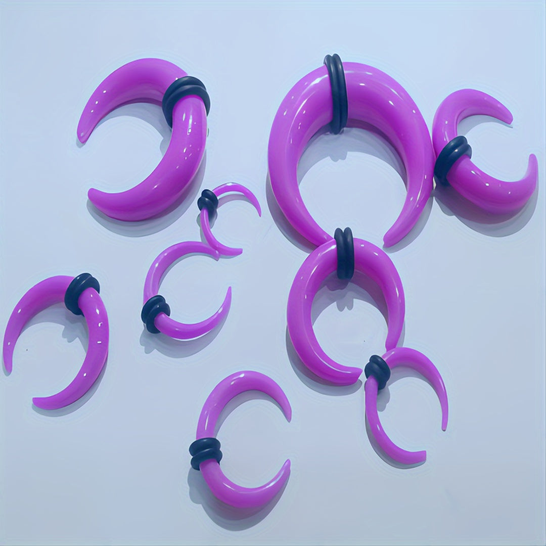 9pcs Acrylic Ear Taper set