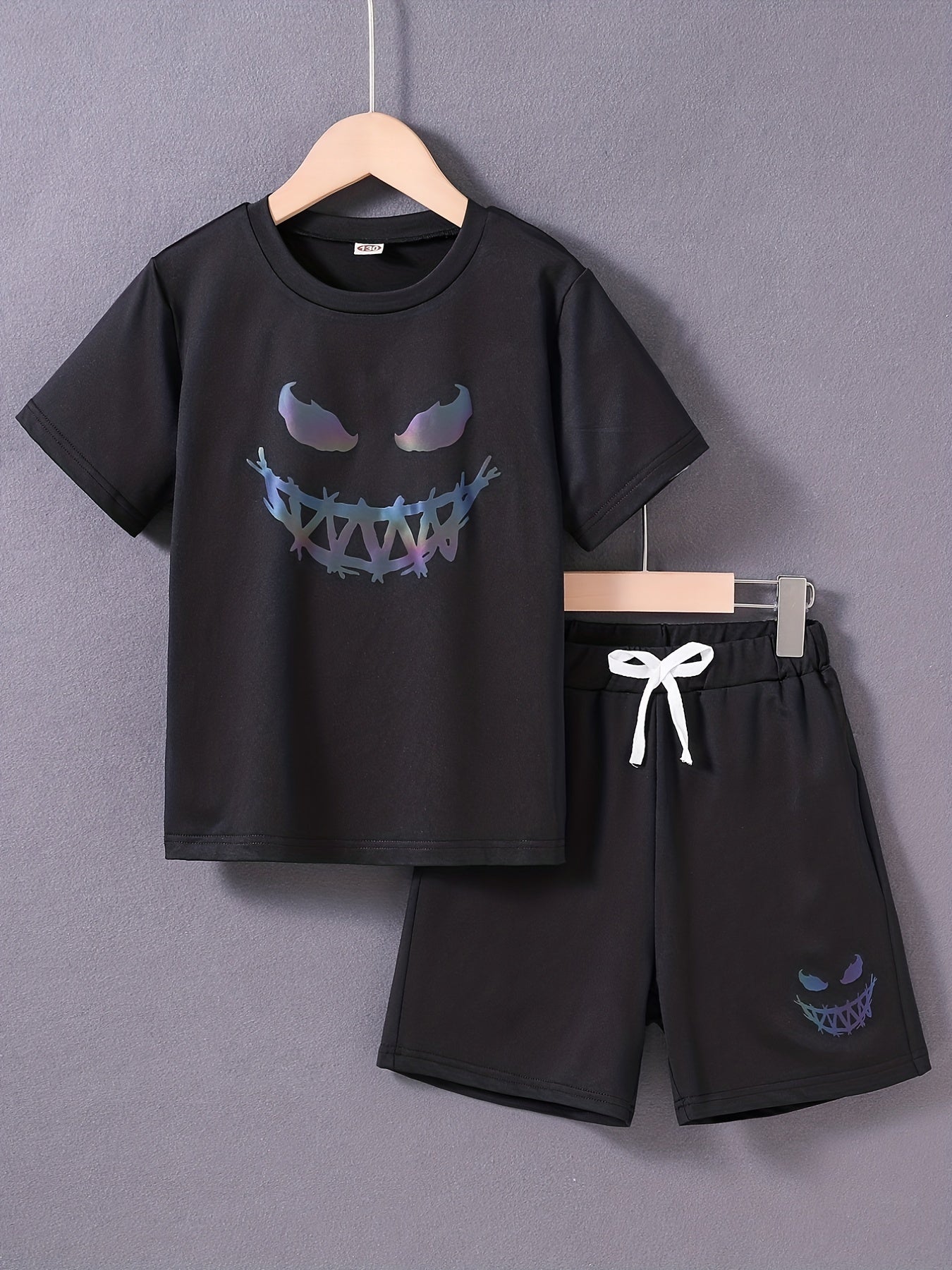 Boys' Smiley-Face Summer Outfit Set