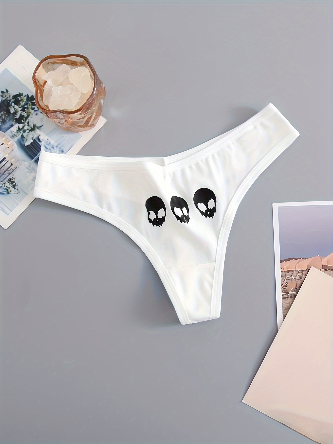 3pcs Alien Print Thongs