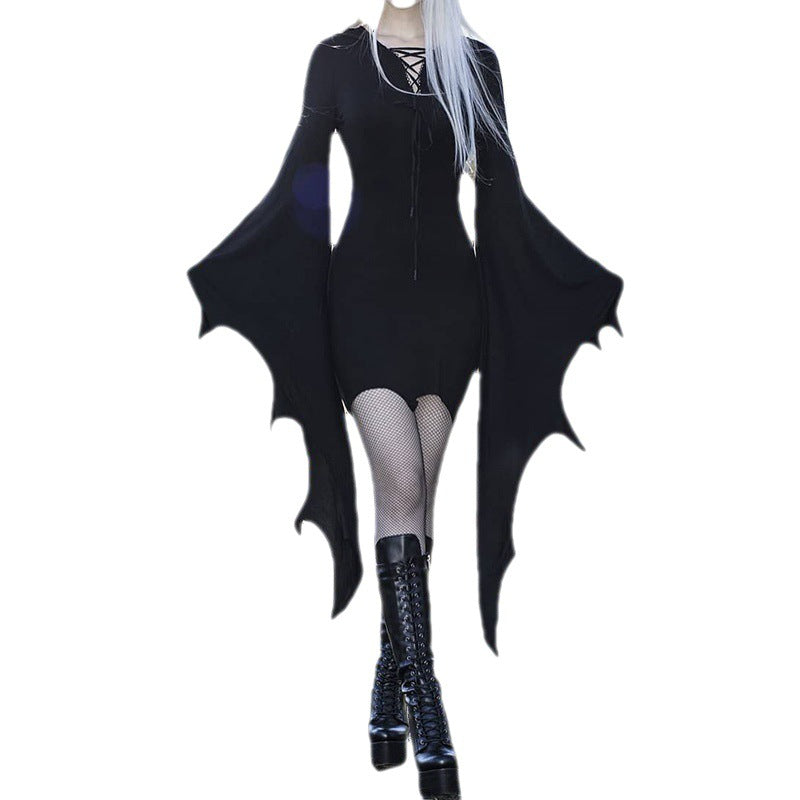 Batwing Sleeve Sexy Dress