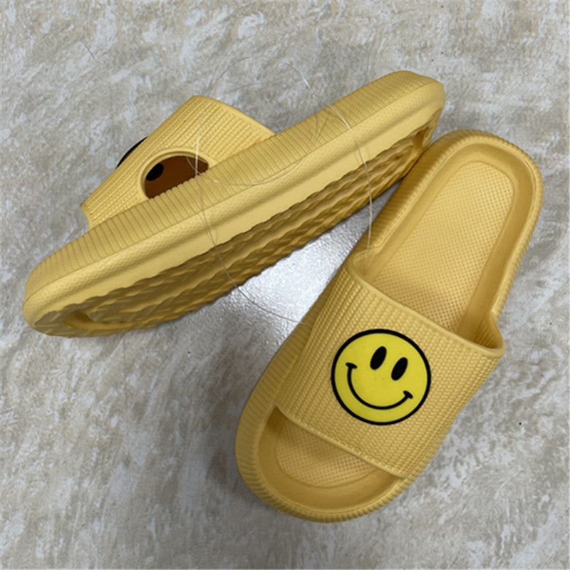 Smiley Face Thick Sole Sandals