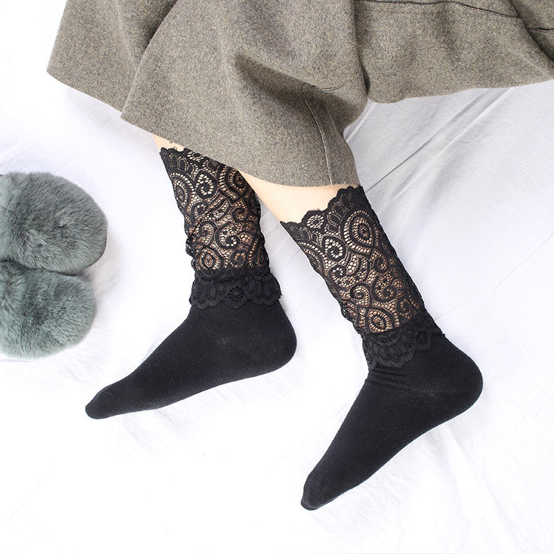 Lolita Black Lace Socks