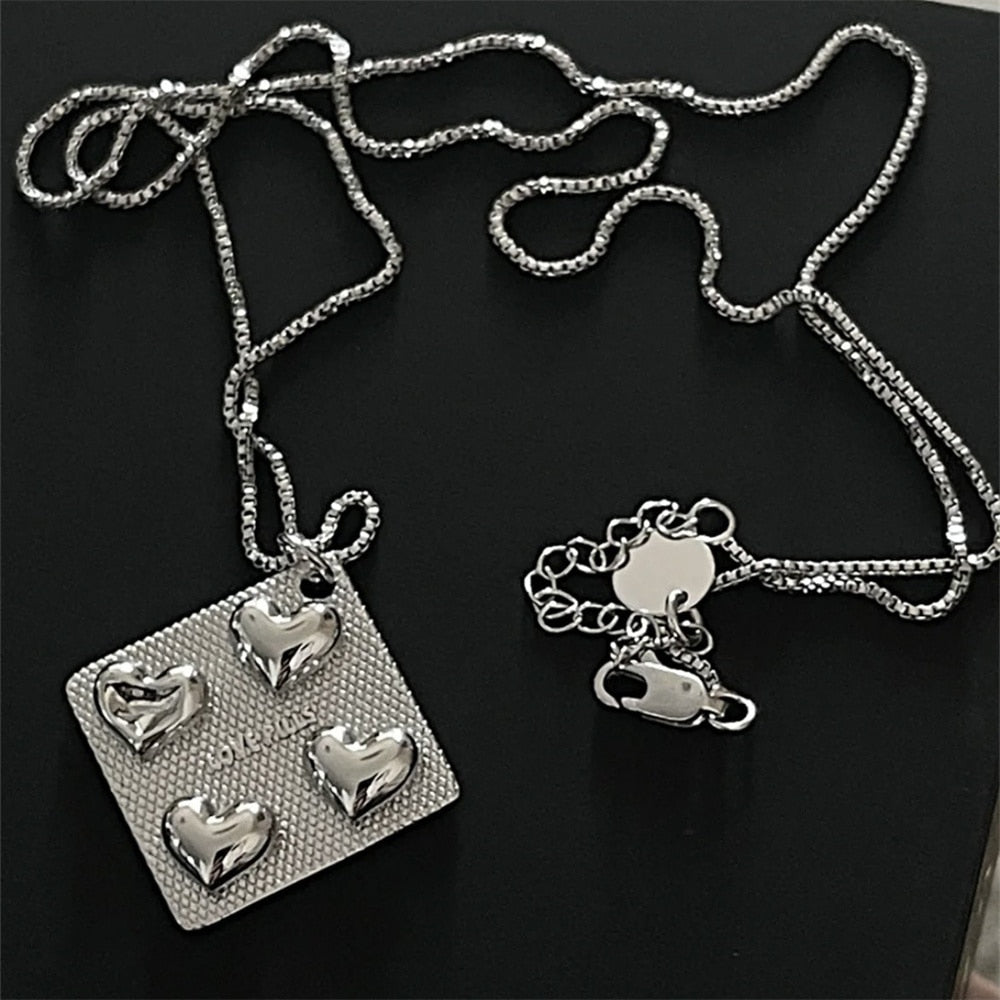 Silver Love 'Pills' Pendant Necklace