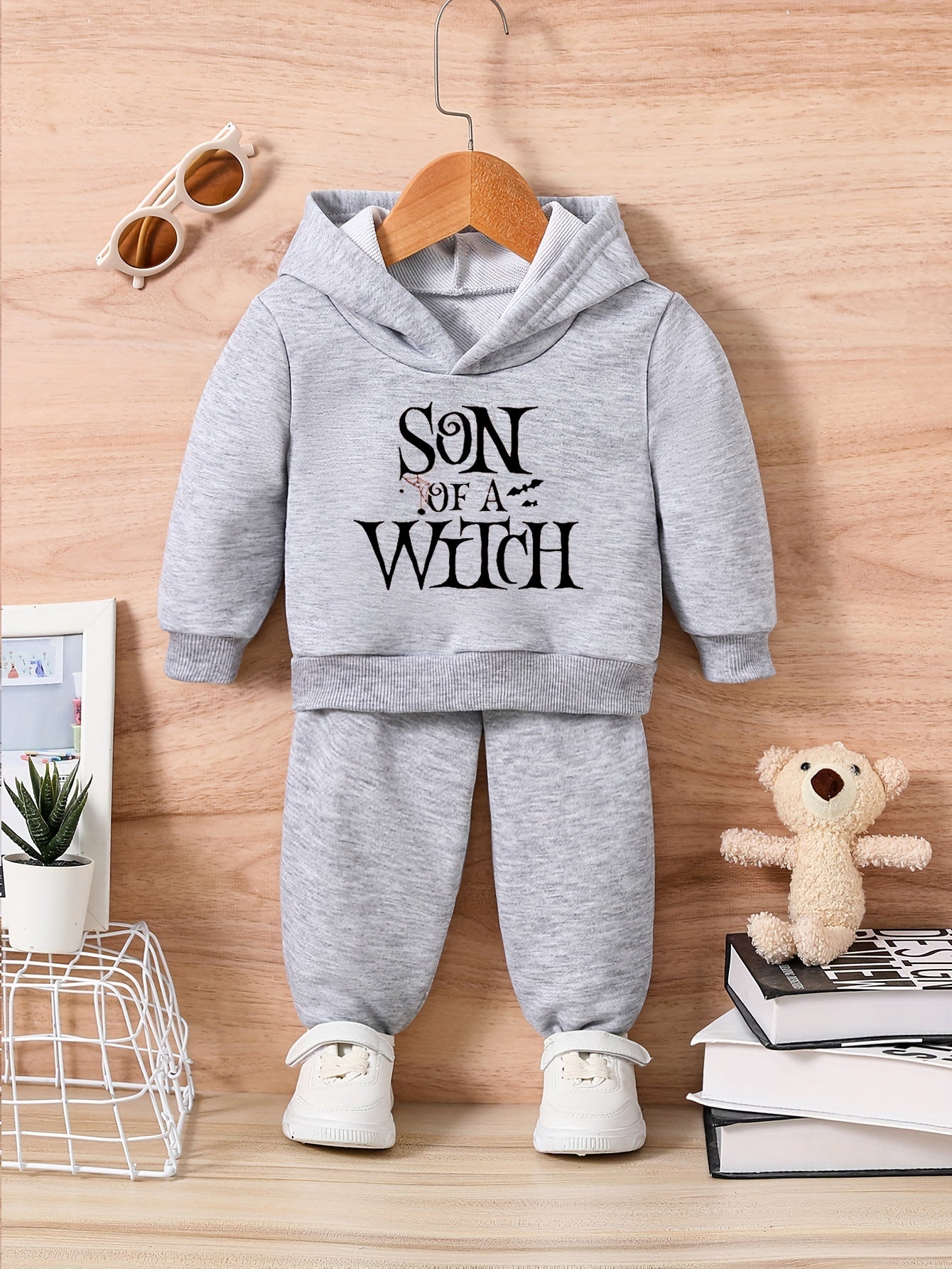 2pcs SON OF A WITCH Hoodie & Pants Set