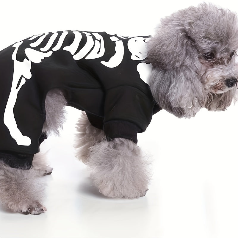 Skeleton Graphic Dog Jumpsuit