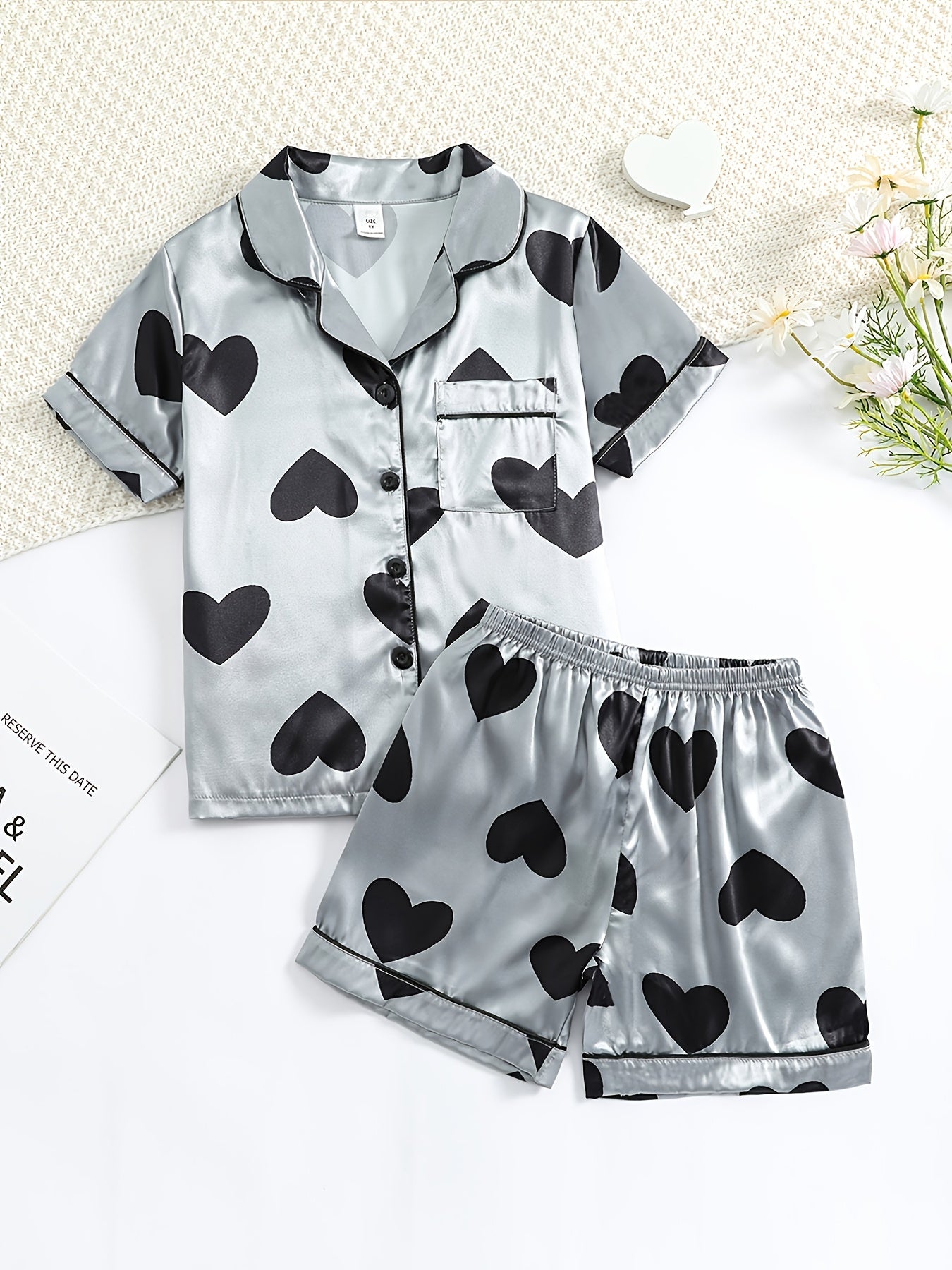 Girls Short Sleeve Pajama Set