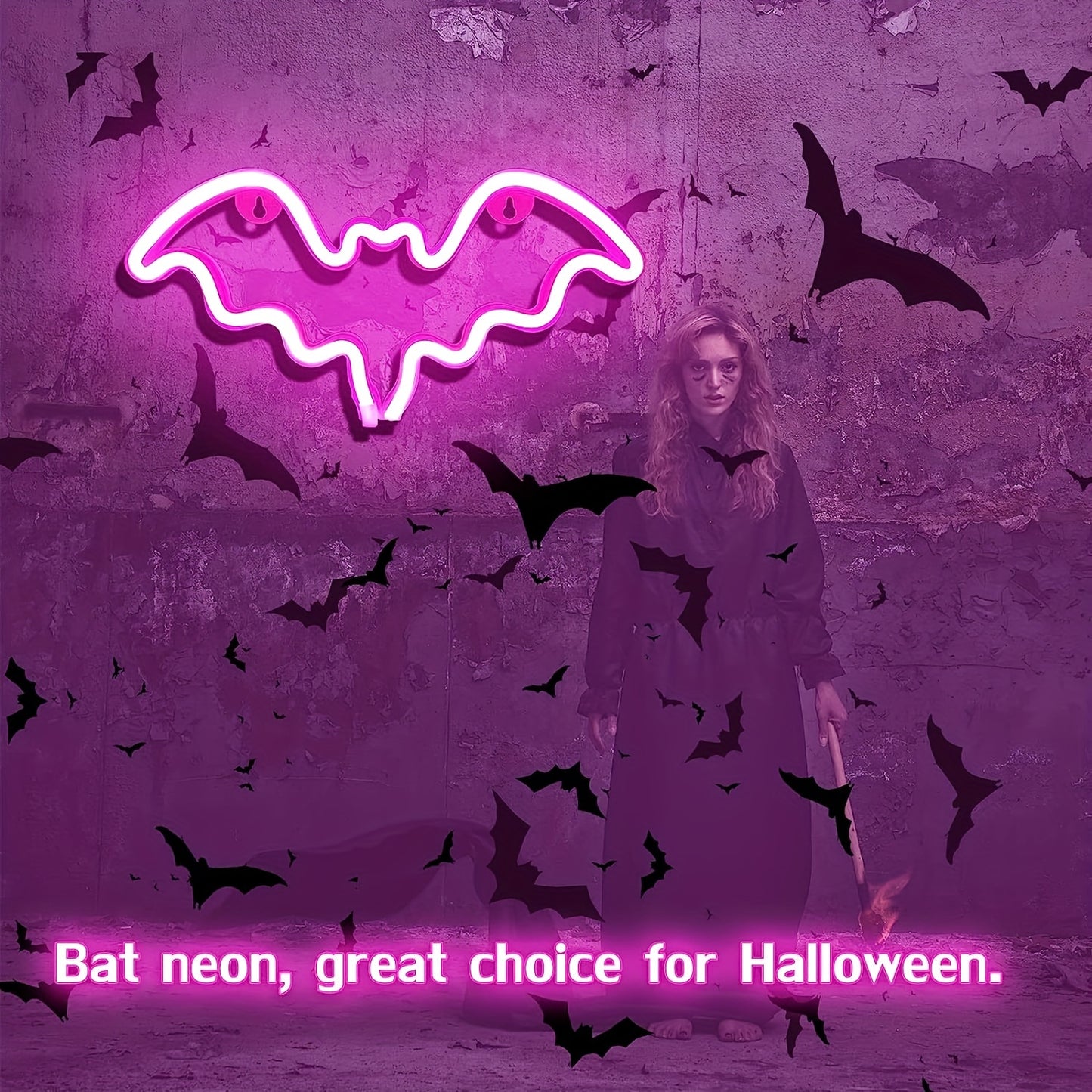 LED Bat Neon Light