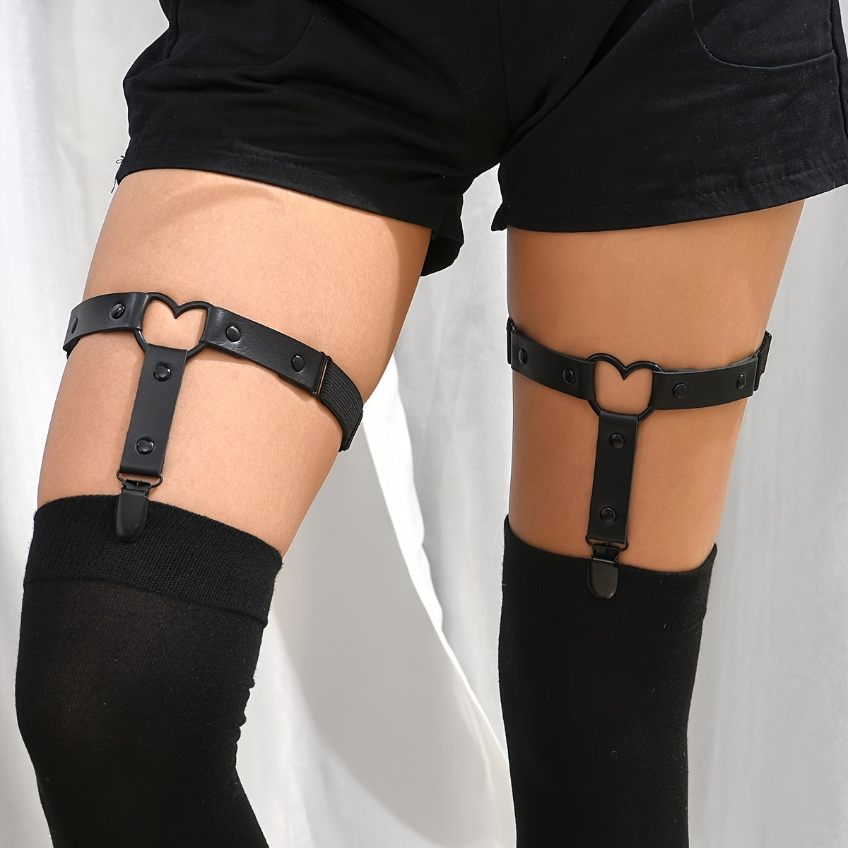 Adjustable Heart Garter With Anti-Slip Clip