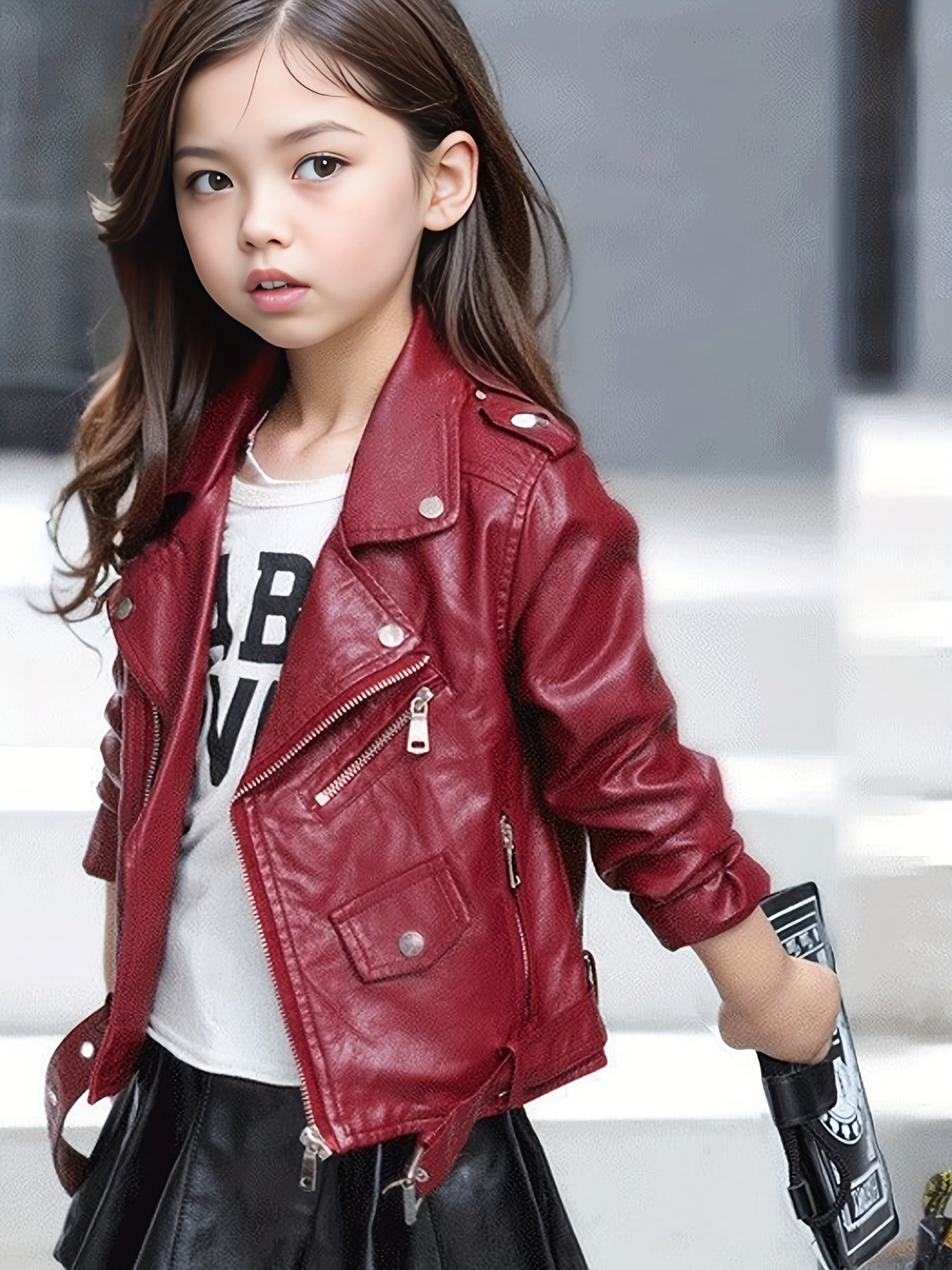 Girls  Zip-Up Bomber Jacket