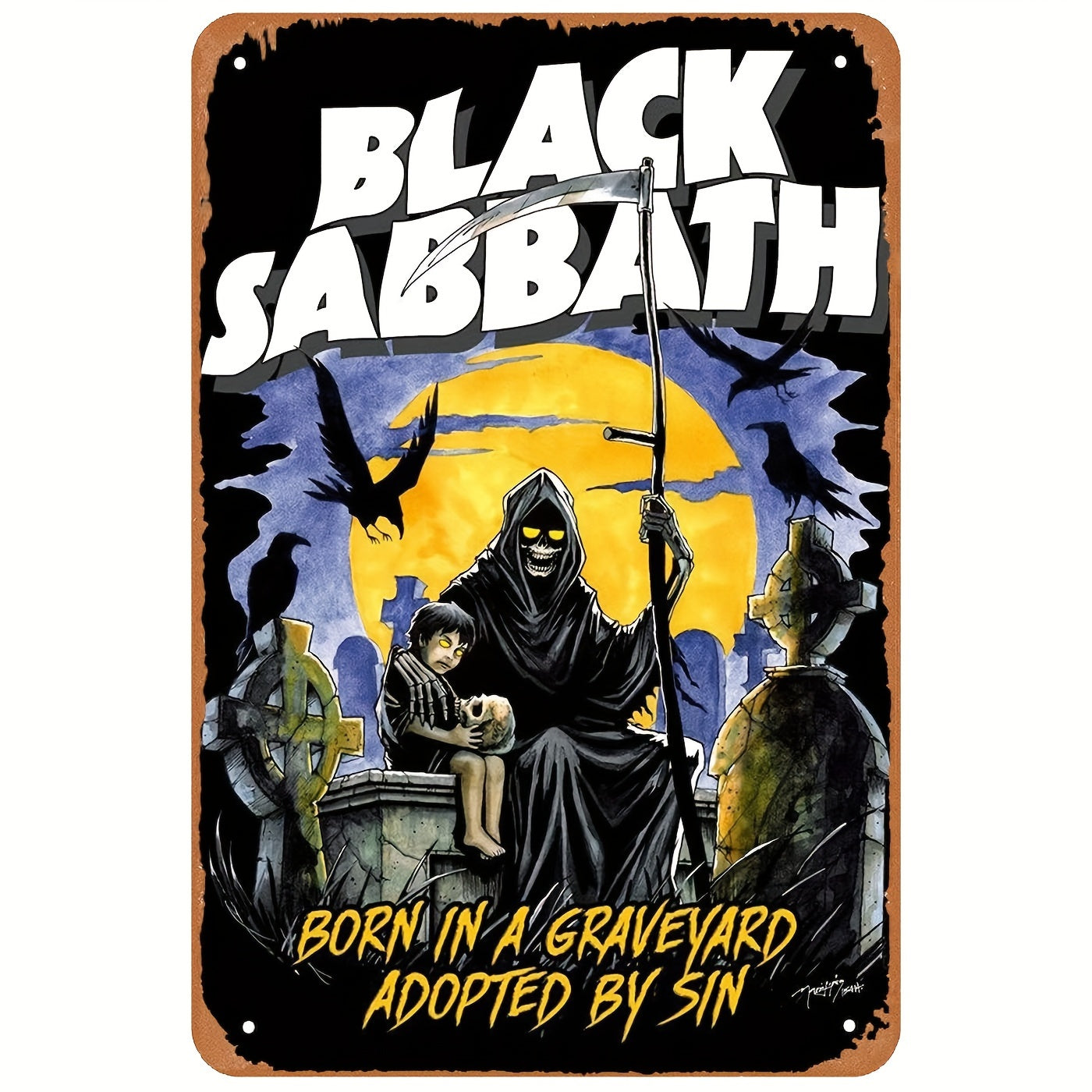 Black Sabbath Retro Tin Sign