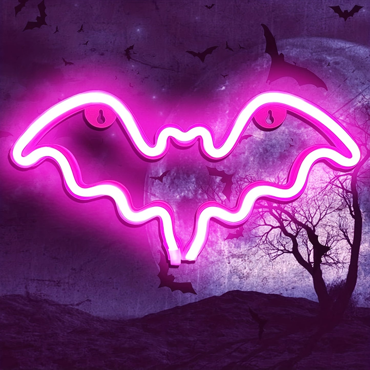 LED Bat Neon Light