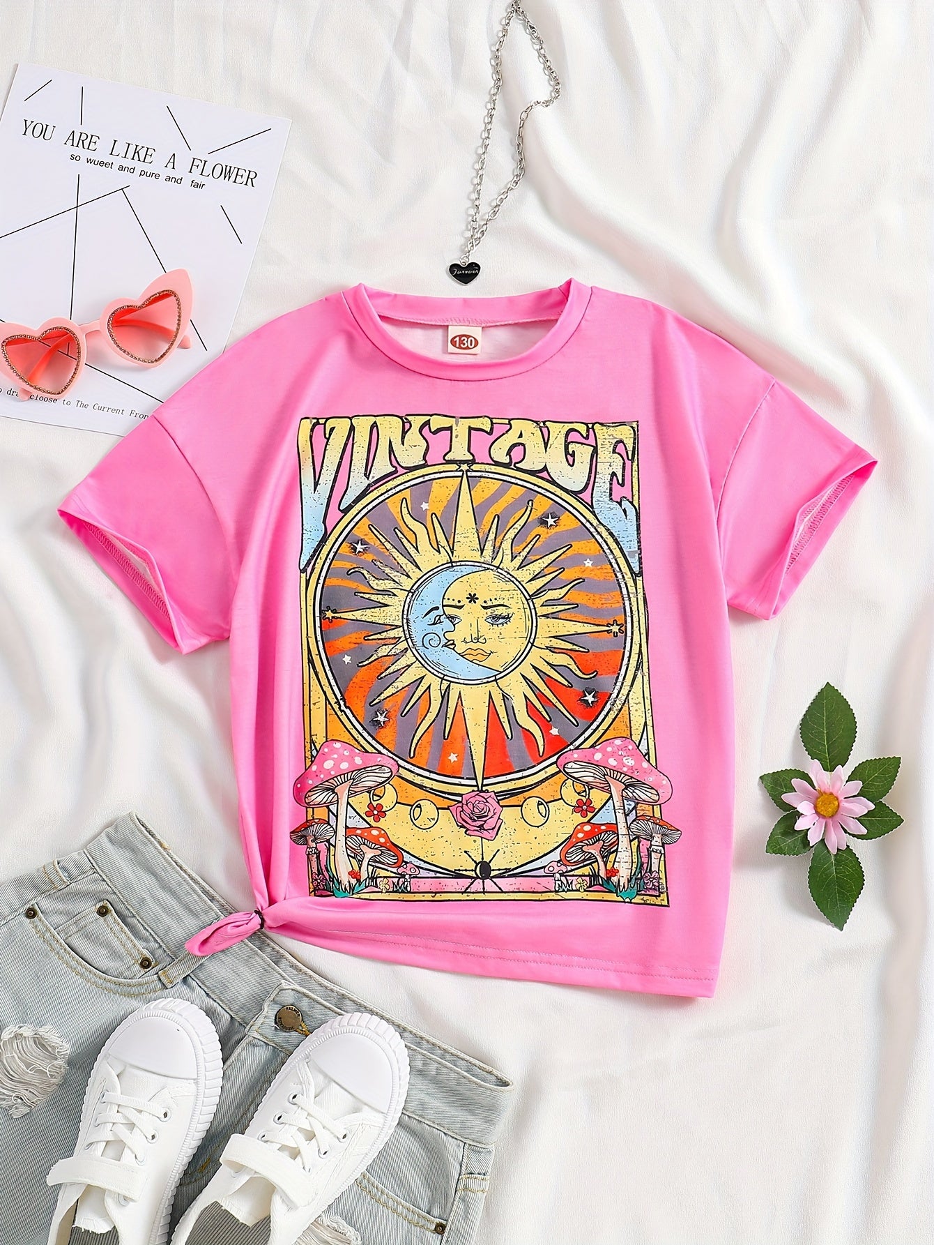 Vintage Sun Graphic T-shirt