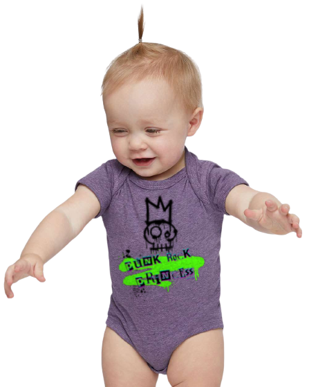 PUNK ROCK PRINCESS Unisex Infant bodysuit