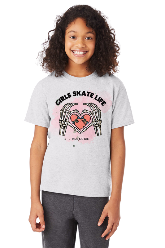 GIRLS SKATE LIFE RIDE OR DIE T-Shirt