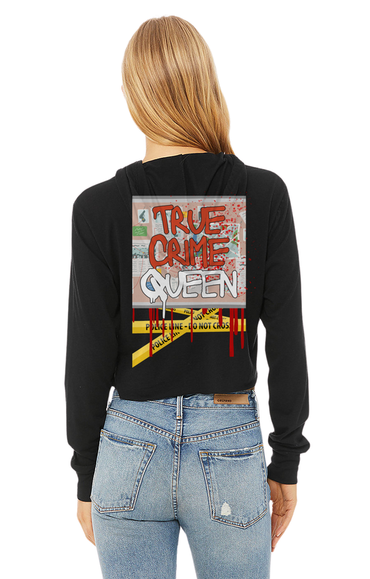 TRUE CRIME QUEEN long sleeve hood T-Shirt