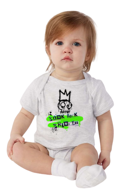 PUNK ROCK PRINCESS Unisex Infant bodysuit