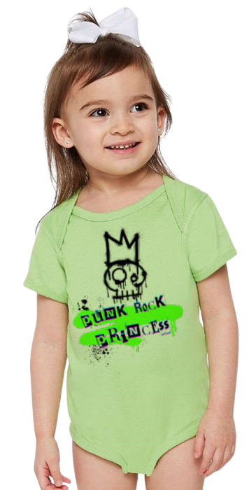 PUNK ROCK PRINCESS Unisex Infant bodysuit