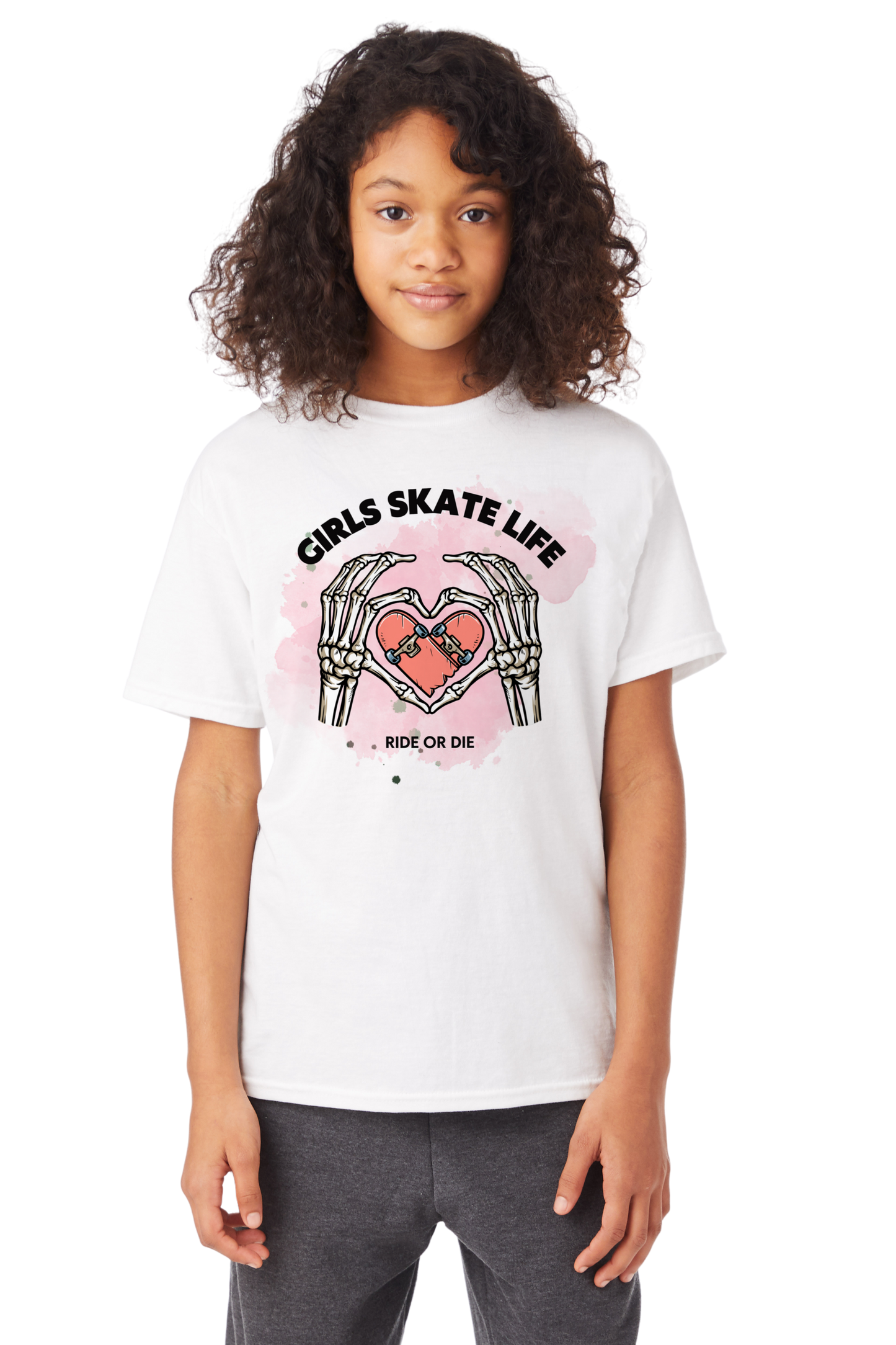 GIRLS SKATE LIFE RIDE OR DIE T-Shirt