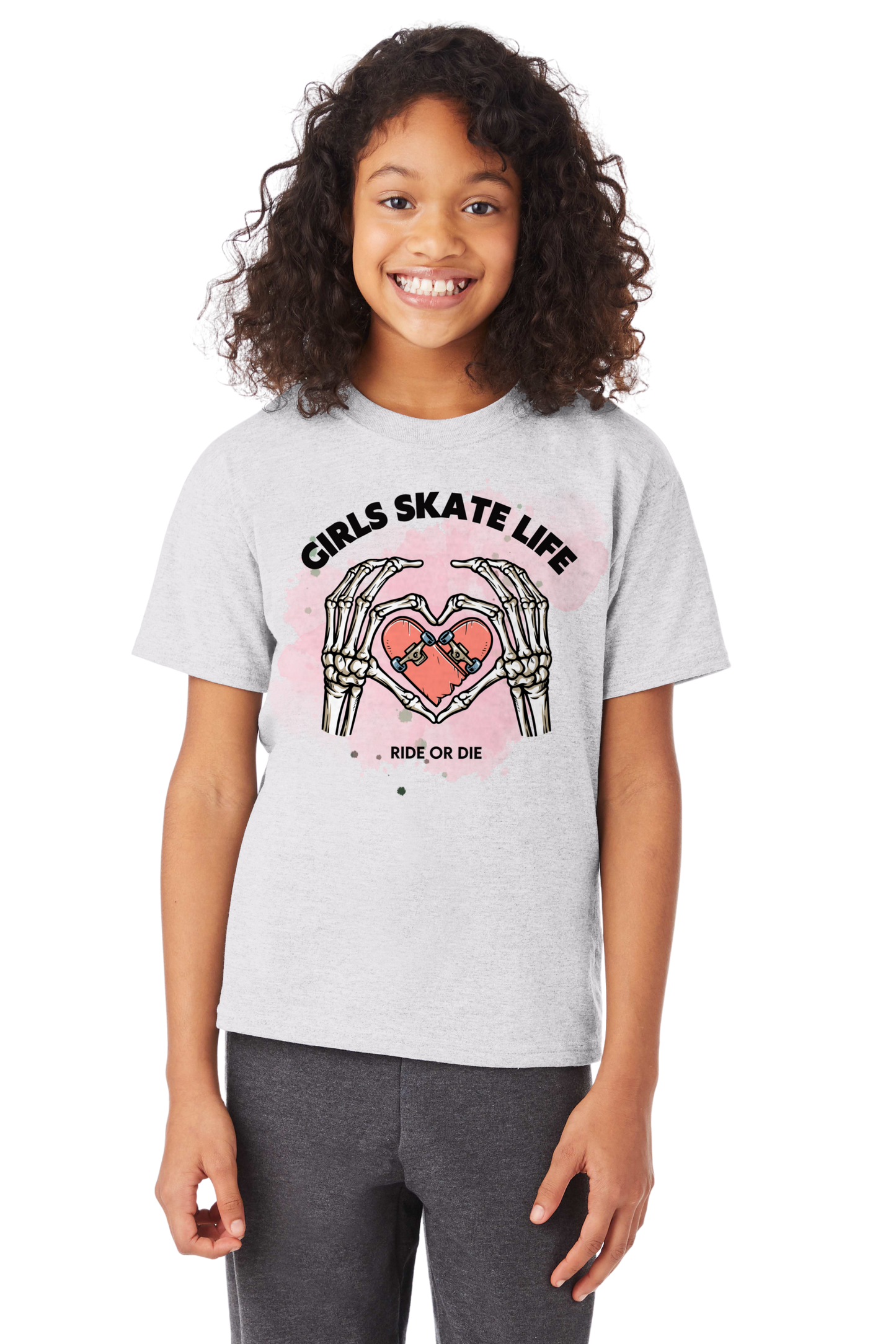 GIRLS SKATE LIFE RIDE OR DIE T-Shirt