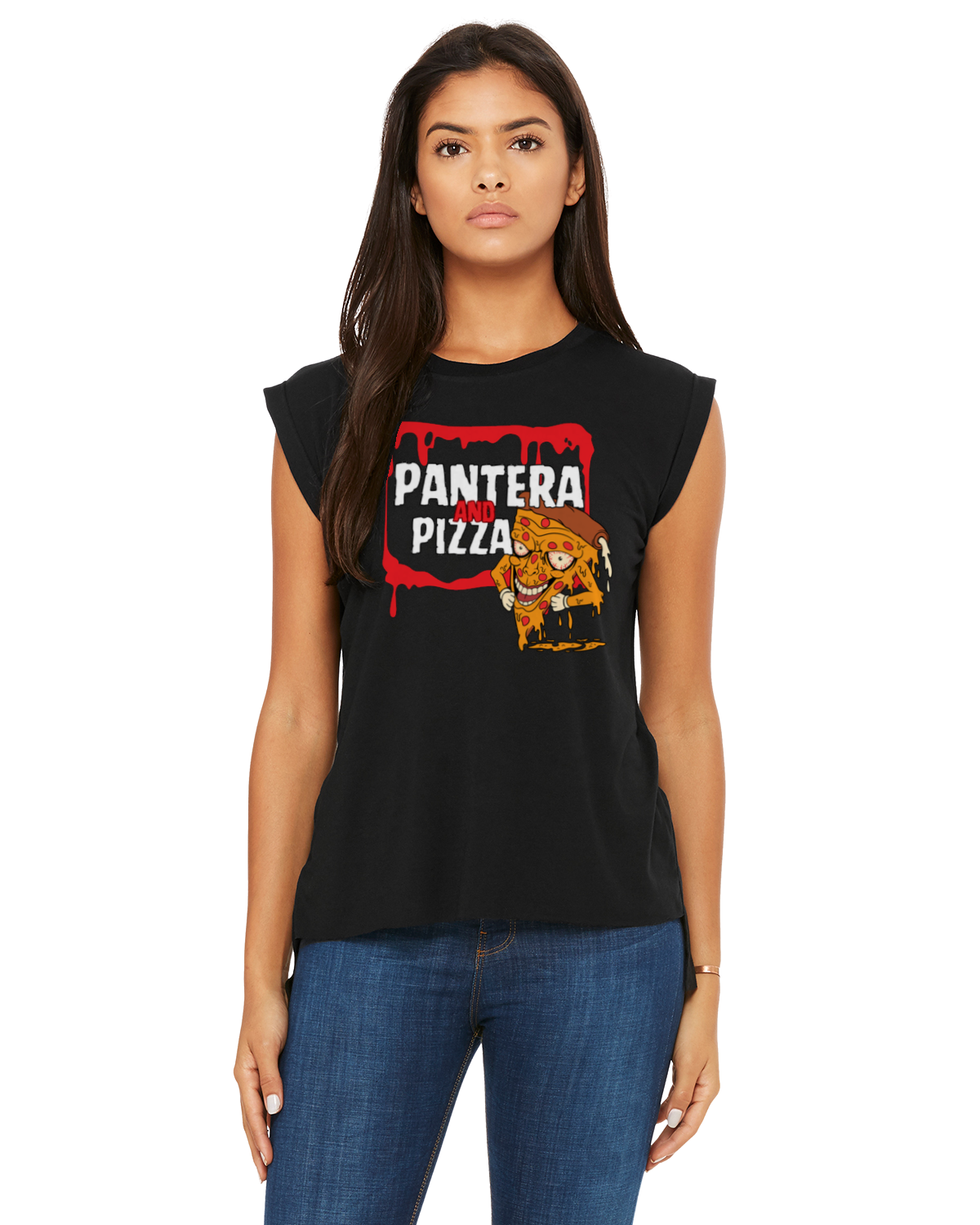 PANTERA AND PIZZA muscle t-shirt