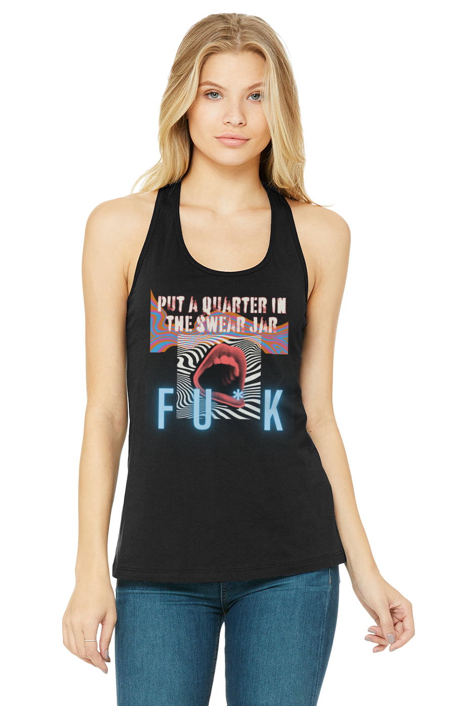 SWEAR JAR FU*K Racerback tank