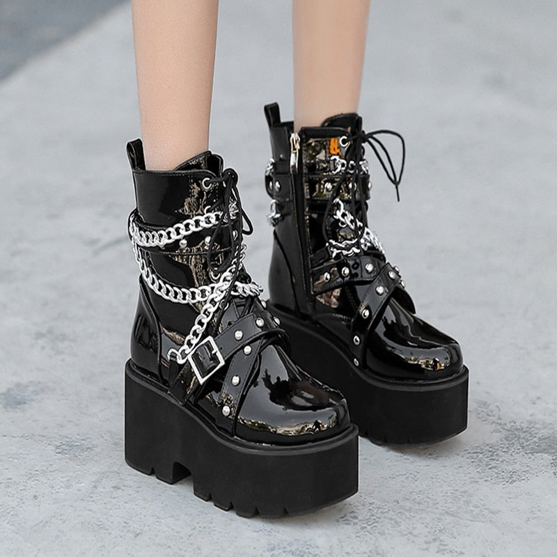 Black Platform Boots