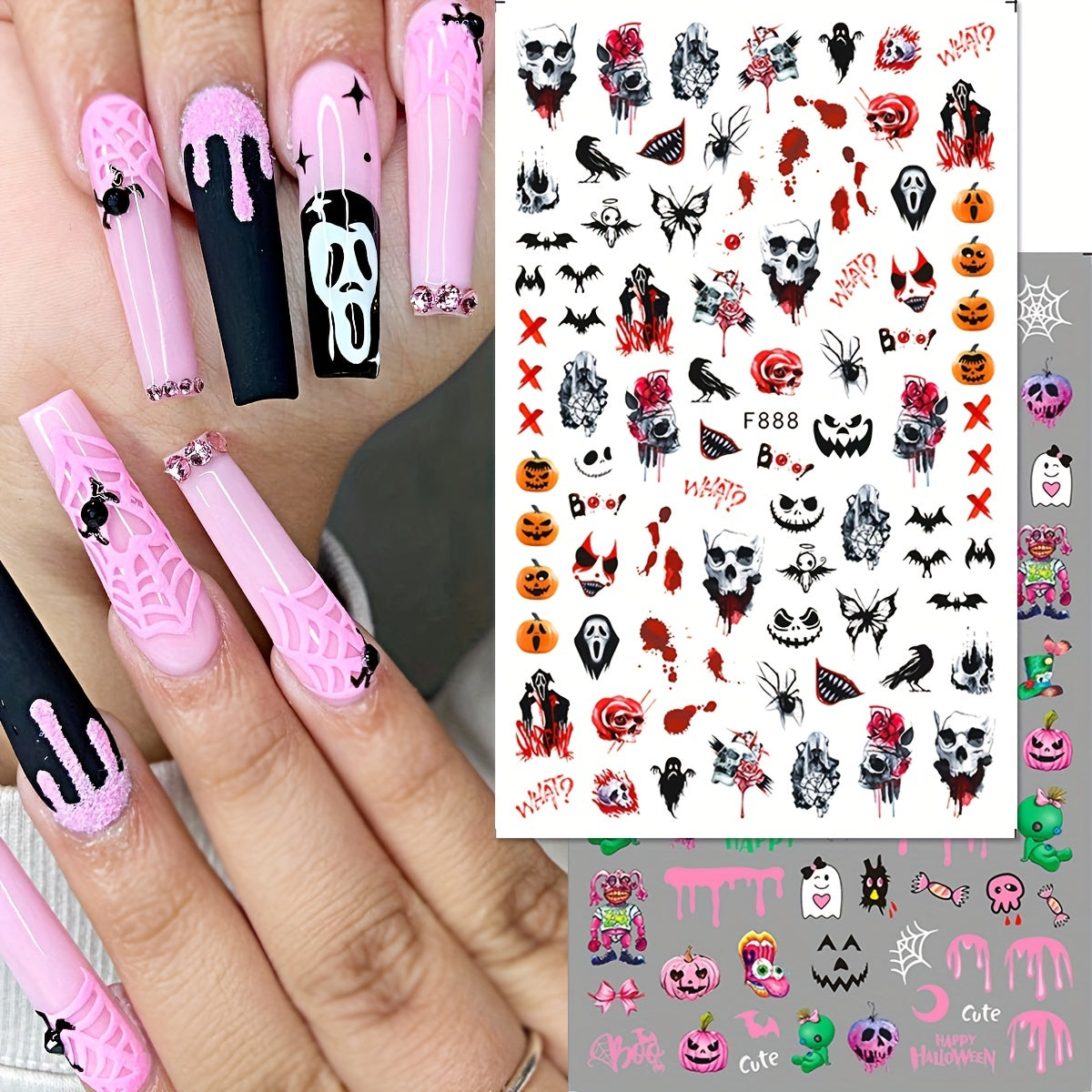 Halloween Nail Art Stickers