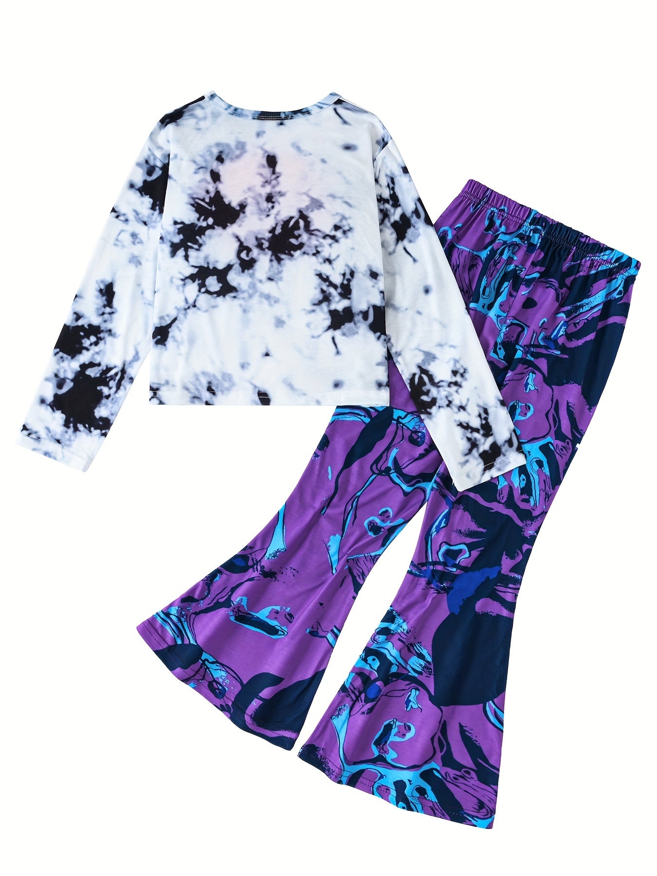 Girls 2pcs Tie Dye Outfit