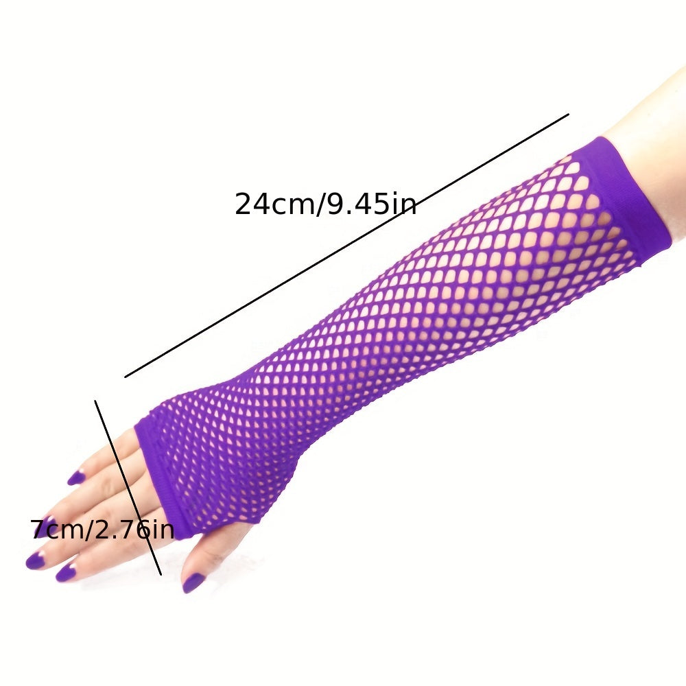 Fingerless Fishnet Gloves