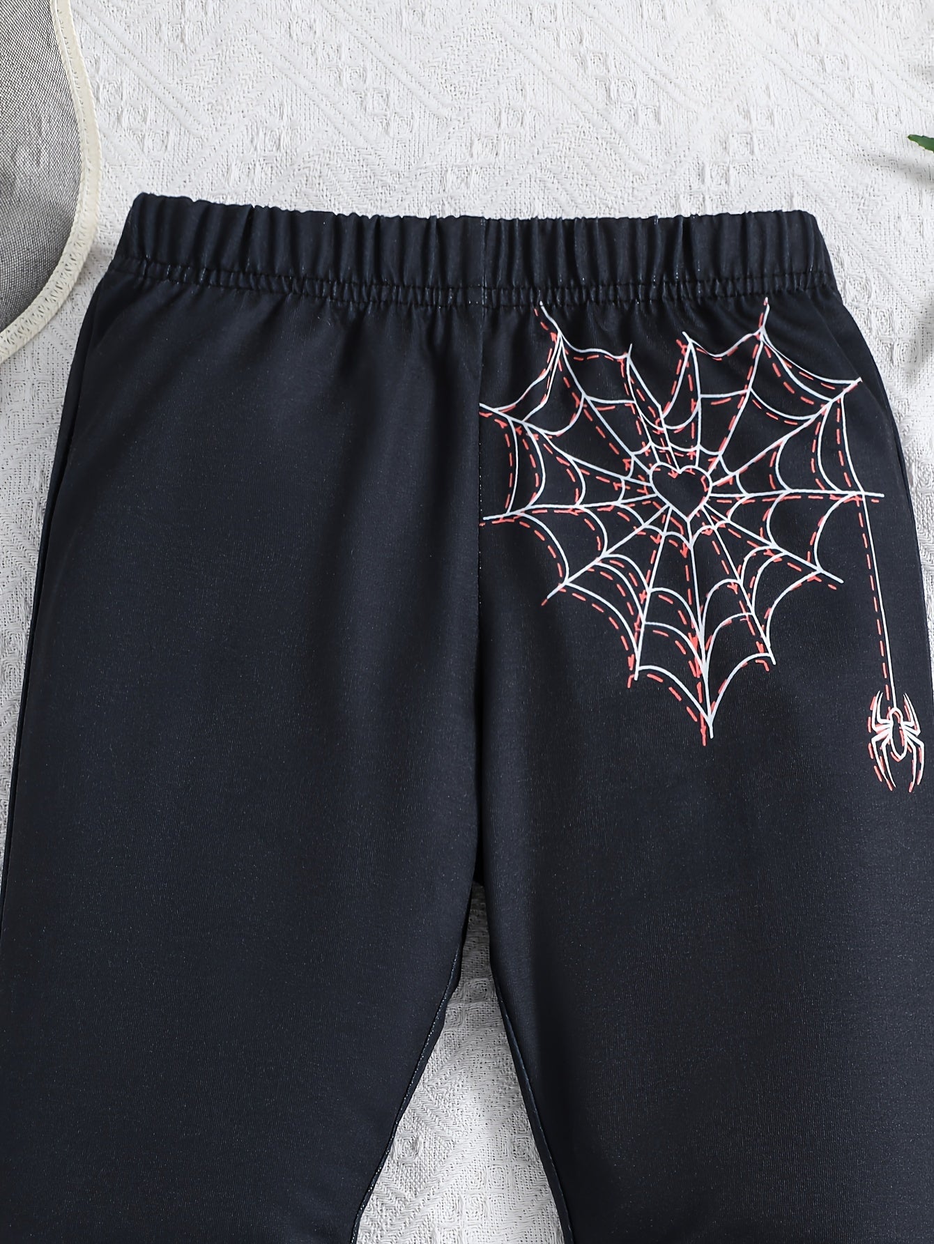 Girls Spider Web Flared Pants