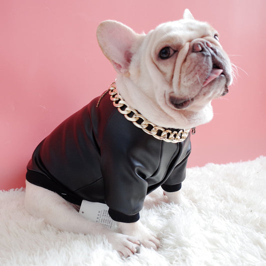 Faux Leather jacket for dogs