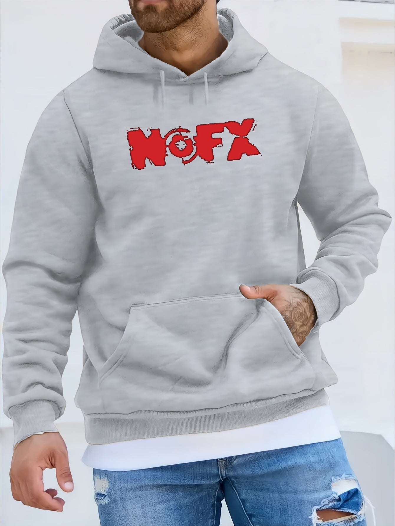 Nofx Print Men's Pullover Hoodie