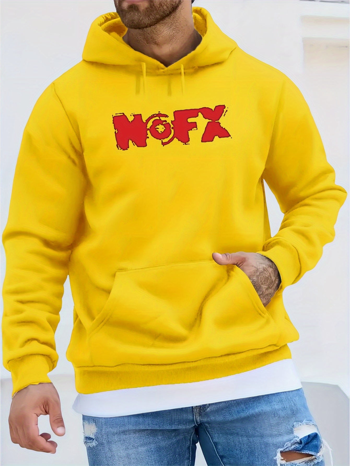 Nofx Print Men's Pullover Hoodie