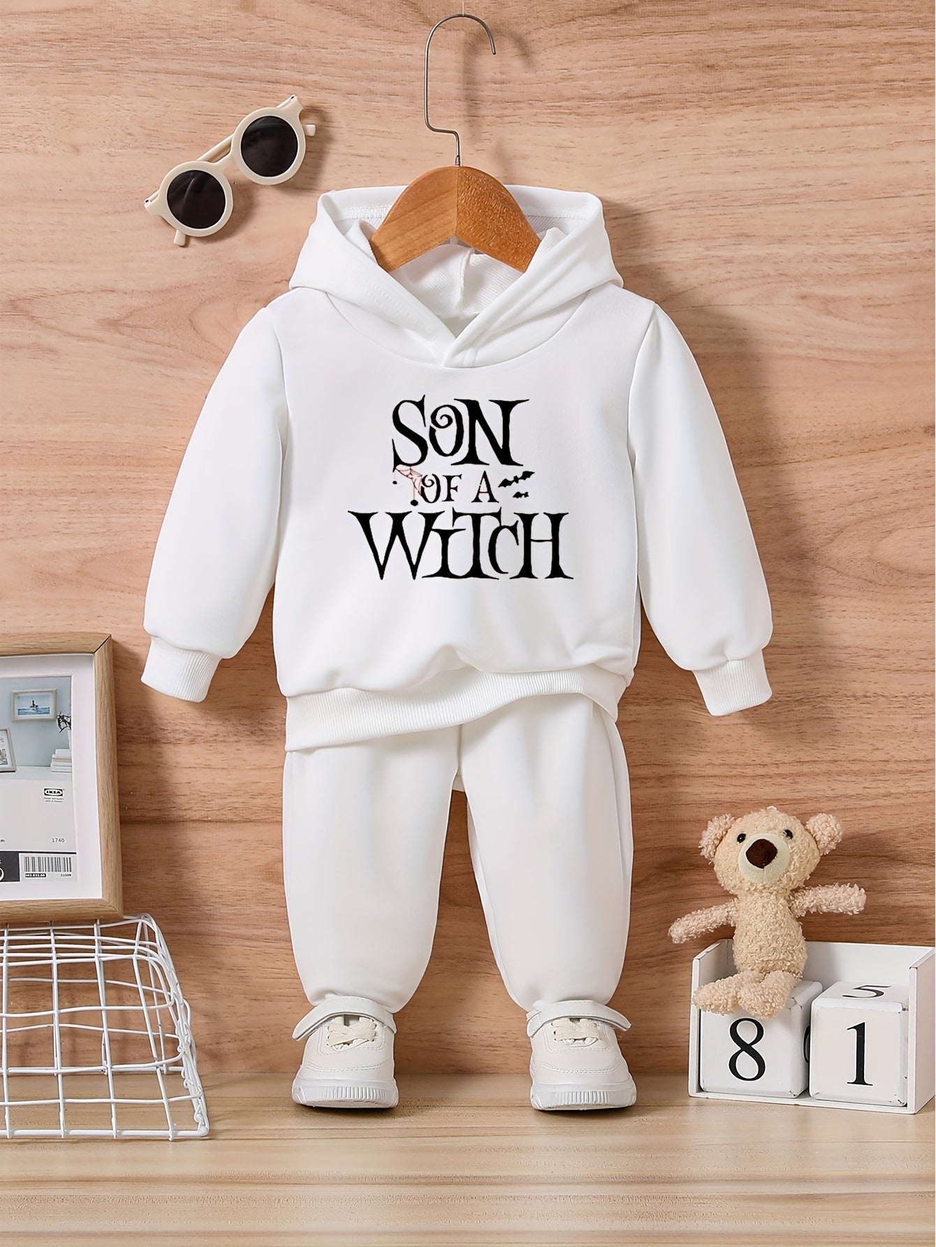 2pcs SON OF A WITCH Hoodie & Pants Set